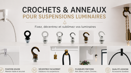 Quel crochet pour suspension luminaire ? Guide plafond | LEDSone.fr