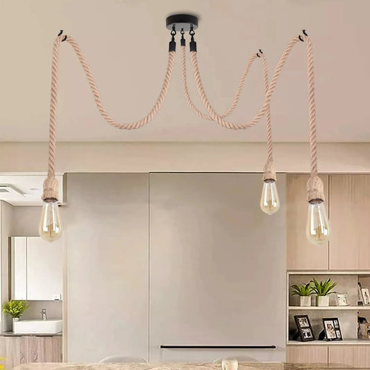 2M Suspension Corde D'araignée Luminaire E27 ~1507
