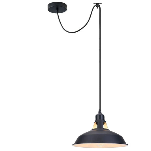 Lampe suspension industrielle plafonnier araignée lustre vintage rétro 2 voies E27 ~1580