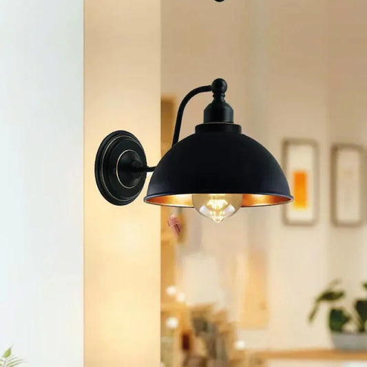 Applique murale vintage moderne – Luminaire métal E27 intérieur ~1530