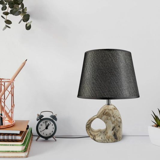 Lampe de bureau moderne en céramique noire pour la maison et le bureau