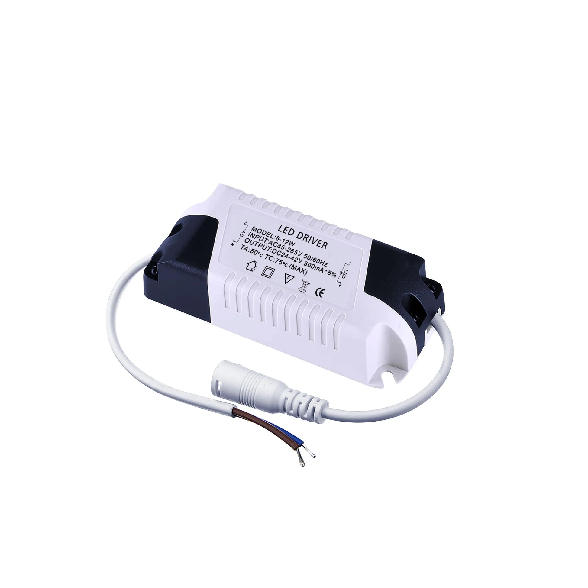 Transformerdriver LED 18-12W entrée 85-265V sortie DC 24-42V 300mA Frances