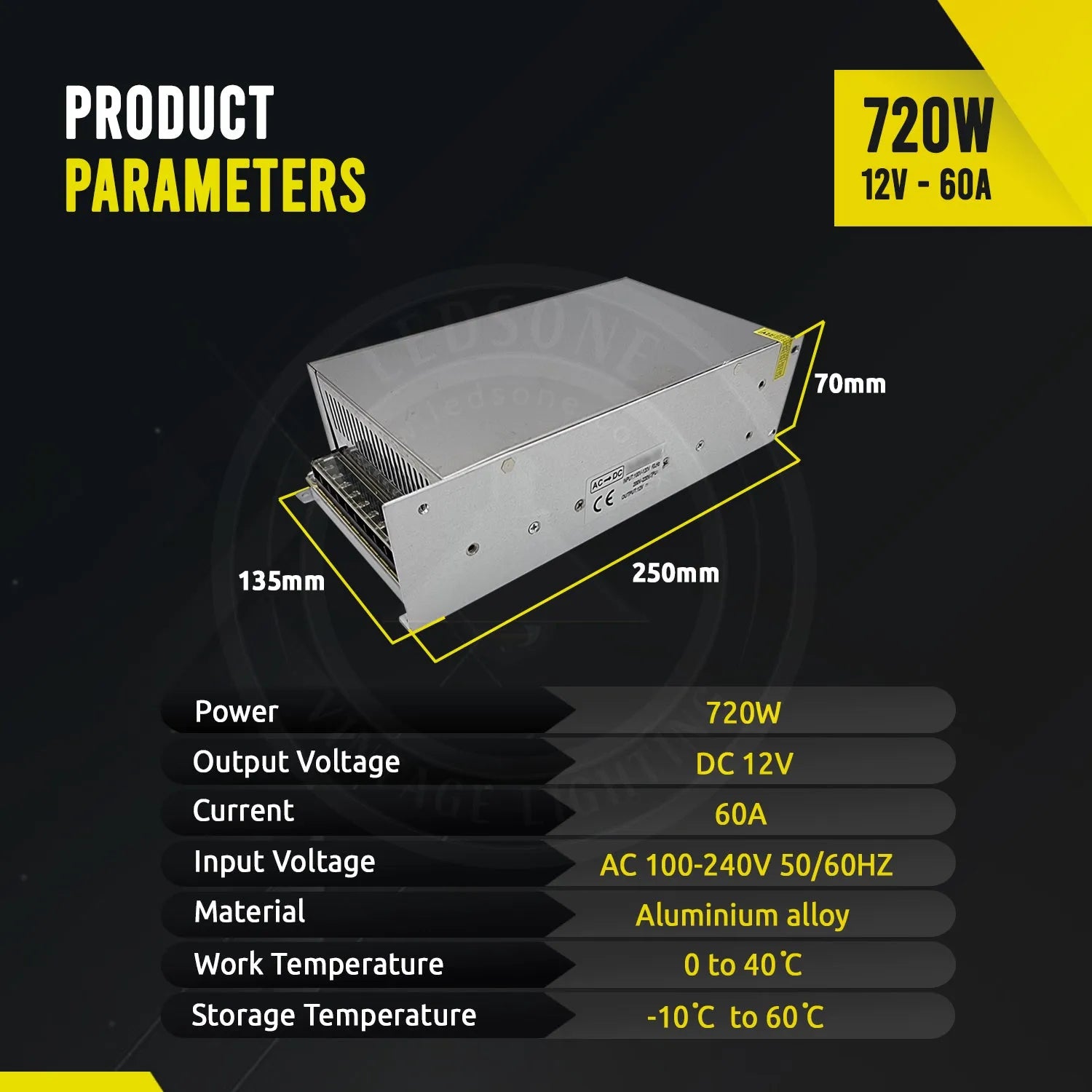 Transformateur LED 12V pas cher pour alimentation stable