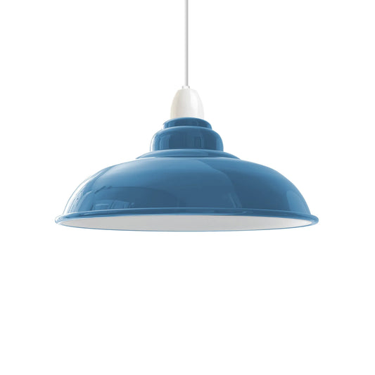 bleue Plafonnier métal moderne avec finition mate