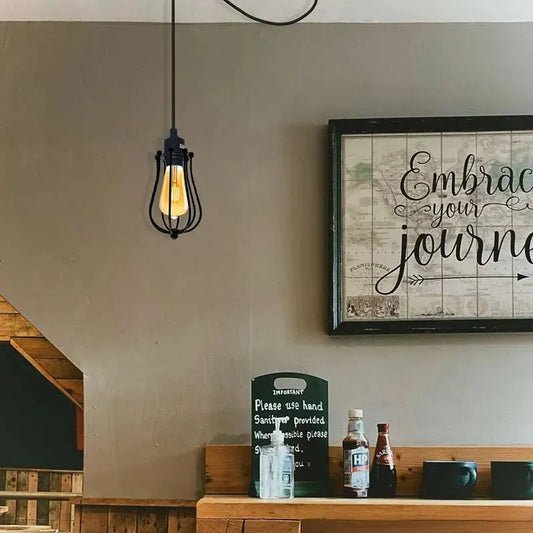 Suspension plafonnier cage tête 1/2/6 Swag araignée ~1565