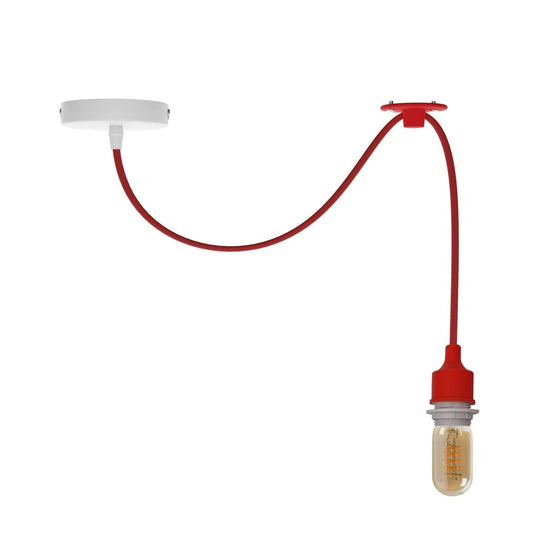 Lustre suspendu industriel antique en forme d'araignée avec câble de 2 m ~1630