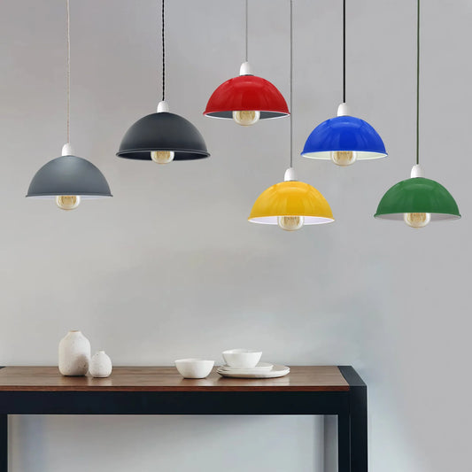 Abat-jour suspendu E27 Fix abat-jour dôme en métal 30 cm ~1774