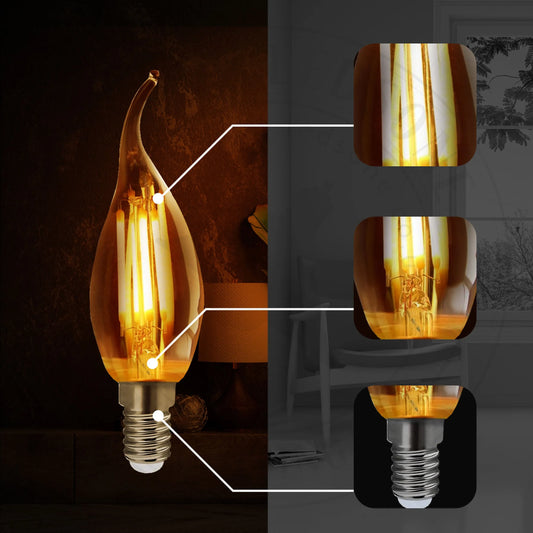 Filament ampoule bougie LED dimmable E14