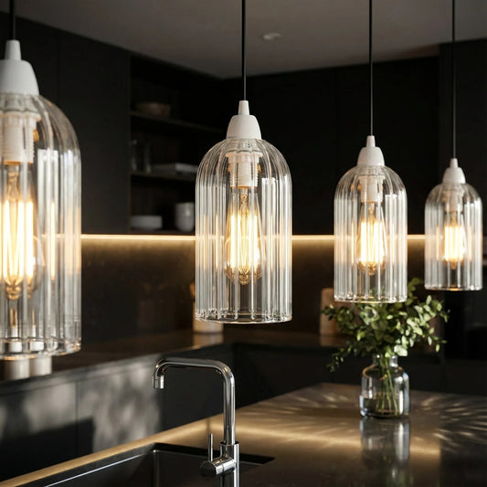 Abat-jour minimaliste grande cloche en verre facile à installer abat-jour de plafond ~1931