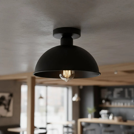 LEDSone Plafonnier compact en métal Ø 21 cm - design encastré classique ~1969