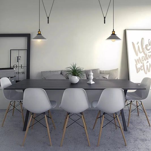 Suspension plafonnier vintage métal E27 cône abat-jour cordon réglable ~2045