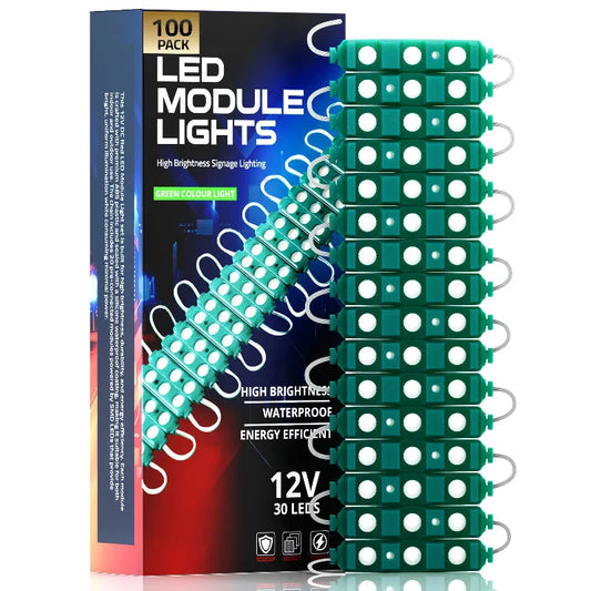 LEDSone Module LED Injection 12V IP65 Haute Puissance – Vert (10 pièces) ~2186
