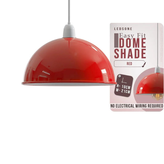 LEDSone Abat-jour Suspendu Dôme Métal 21cm pour Plafonnier ~2259