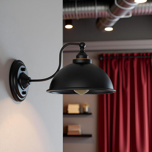 Applique murale vintage moderne – Luminaire métal E27 intérieur ~1530