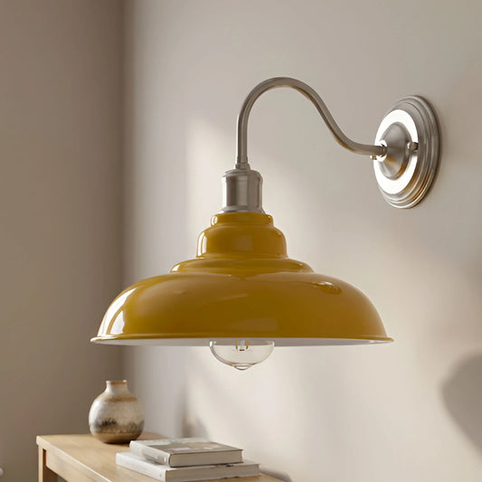 LEDSone Applique murale industrielle de style Edison en métal rétro pour chambre à coucher, couloir, bar, loft café