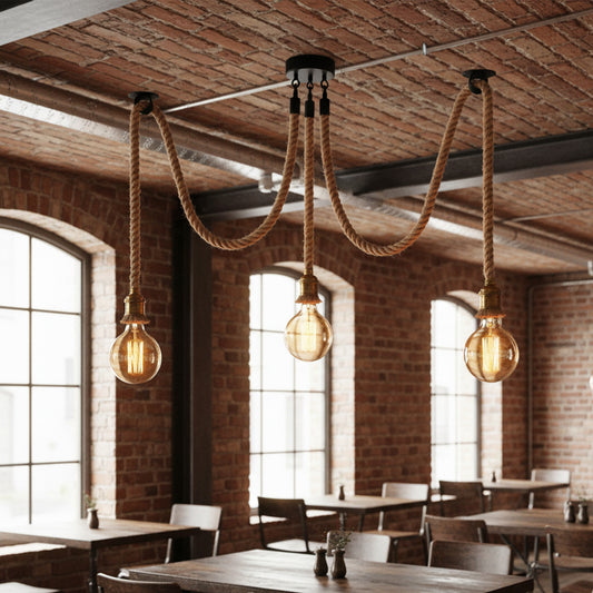 2m Octopus Suspension Corde D'araignée Luminaire E27 ~1507