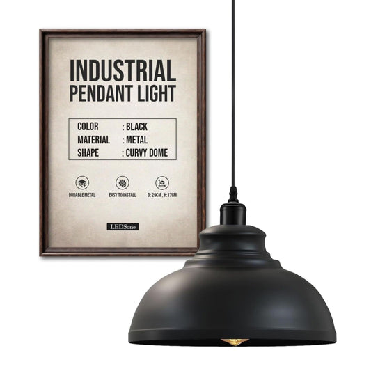 LEDSone industriel suspension Luminaire Rétro Vintage ~1993