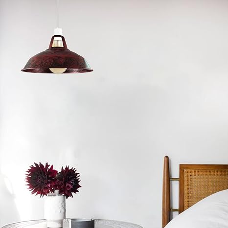 LEDSone Abat-jour suspension industriel rétro vintage plafond Ø300mm ~1520