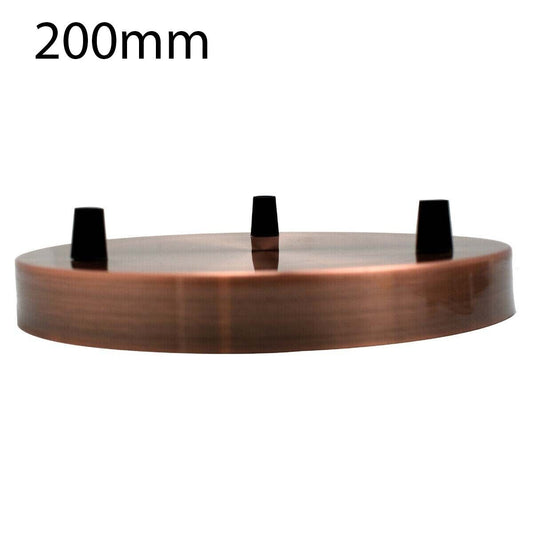 LEDSone 200mm Kit rosace Cylindrique en métal à 3 trous ~1514