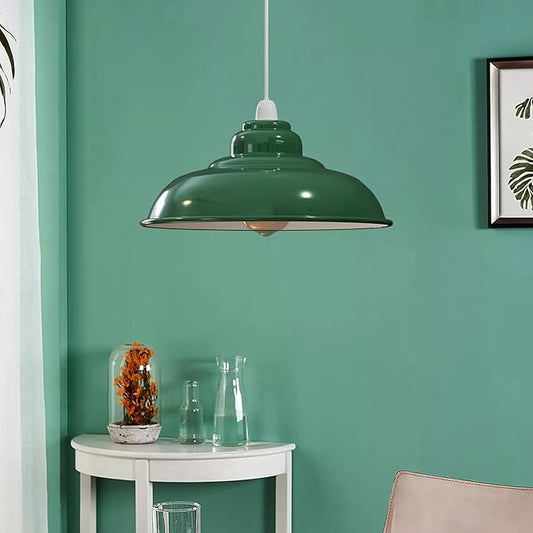 Abat‑jour métal 32cm – Suspension industrielle moderne ~1089