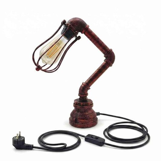 e27 lamp with table steampunk