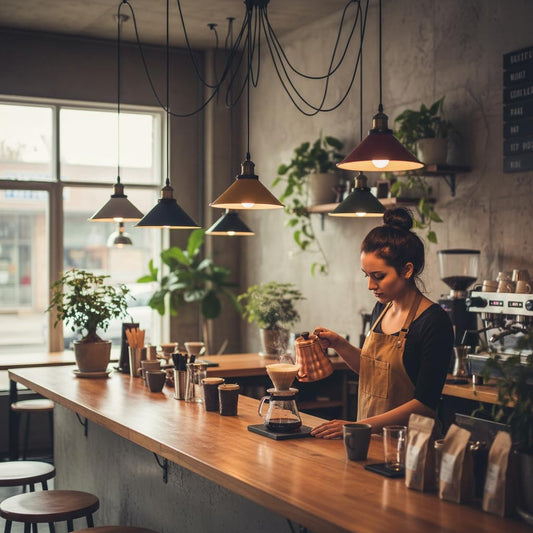 Lustre Araignée 8 Ampoules E27 – Suspension Industrielle 2m Colorée ~1539