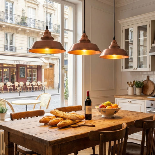 Ledsone Suspension Industrielle 3 Têtes - Lustre Métal Plafonnier Vintage ~1996