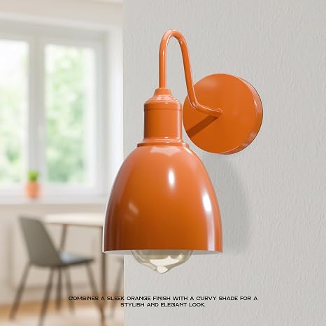 applique industrielle vintage orange