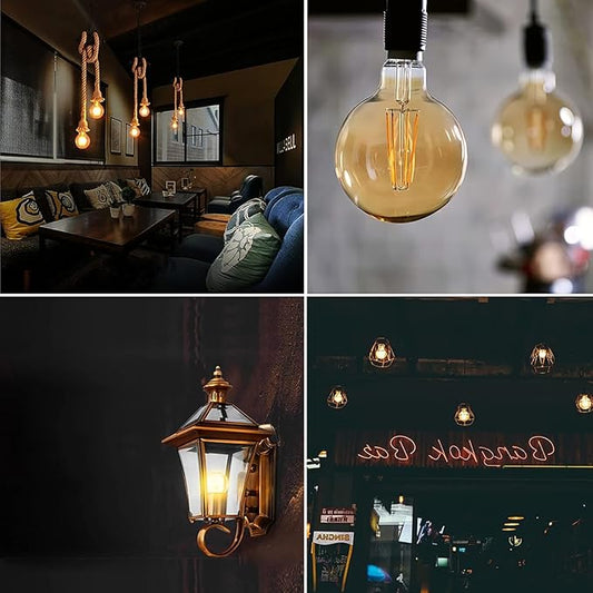 LED Equivalent Bulbs G80 60W 3 Pack Base B22 ~2081