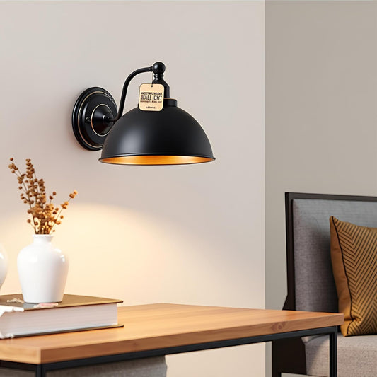 Applique murale interieur industrielle vintage LED – Plafonnier rétro métal E27 ~1508