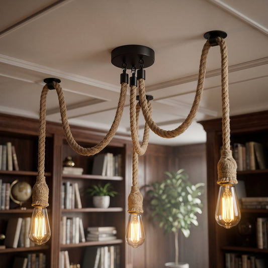 2m Octopus Suspension Corde D'araignée Luminaire E27 ~1507