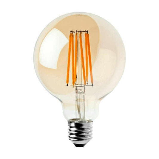 Ampoule LED Edison G95 E27 8W Dimmable – Verre Ambré Vintage 2700K ~ 3249