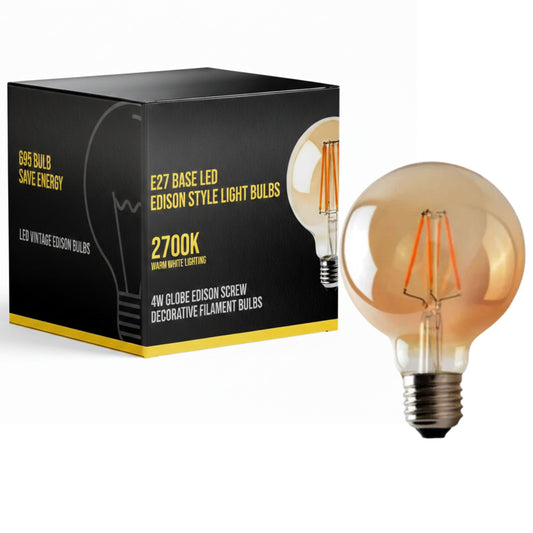 Filament LED E27 G95 4W Ampoule Dimmable Vis Vintage Globe Ampoule Décorative ~1896