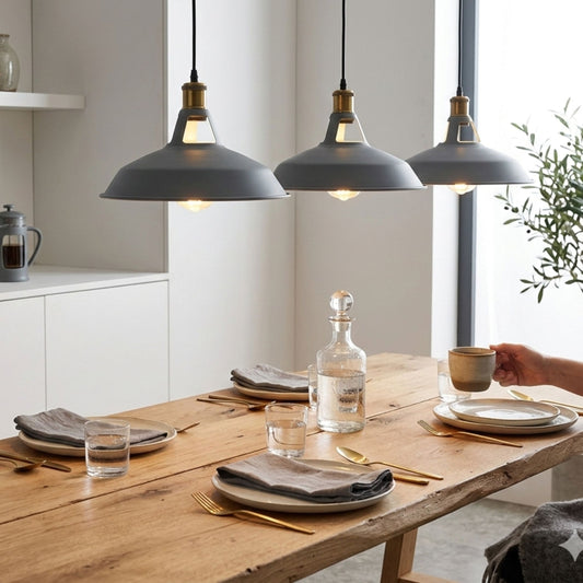 Lot de 3 Interieurs Suspension Plafonnier en Métal ~1513