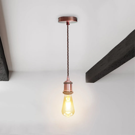 Câble de plafonnier LEDSone, image de la galerie suspendue au-dessus de la table à manger