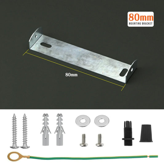 Support de Fixation Plafond 80mm — Bride de Montage Compacte ~2122