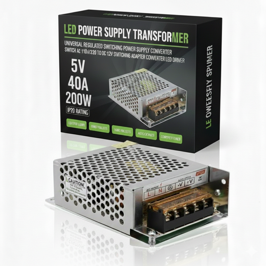 IP20 Transformateur de commutation LED Driver DC 5V 200W 40A ~1844