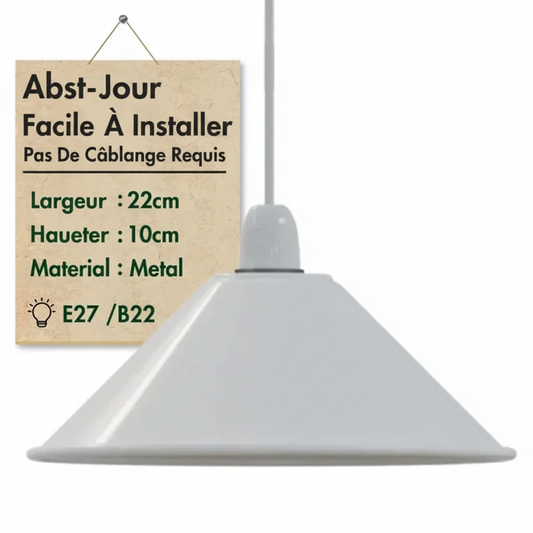 22cm Luminaire Abat-Jour en Métal E27/B22 ~1533