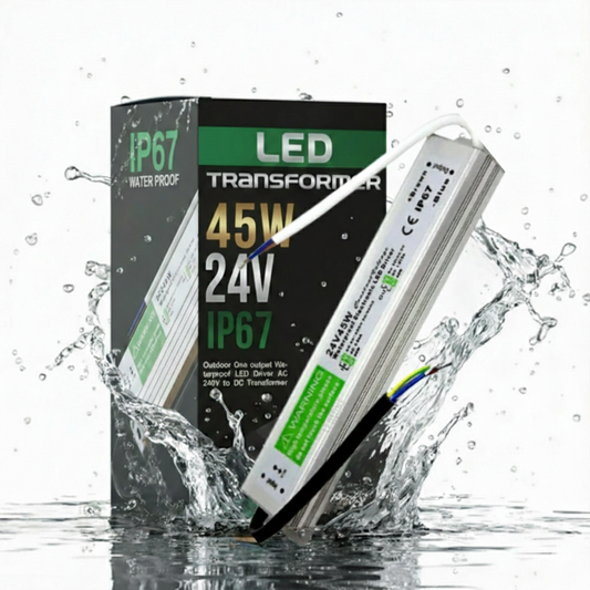 Transformateur d'alimentation à tension constante conducteur LED IP67 DC 24V 45W ~1868