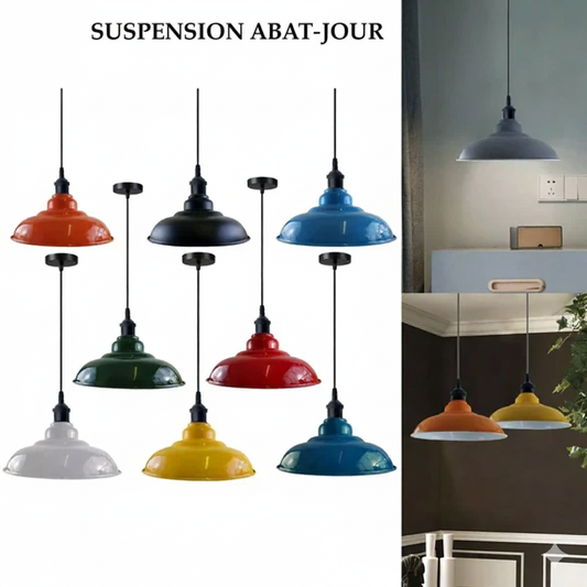 Ancienne suspension industrielle métal E27 ~ 5934