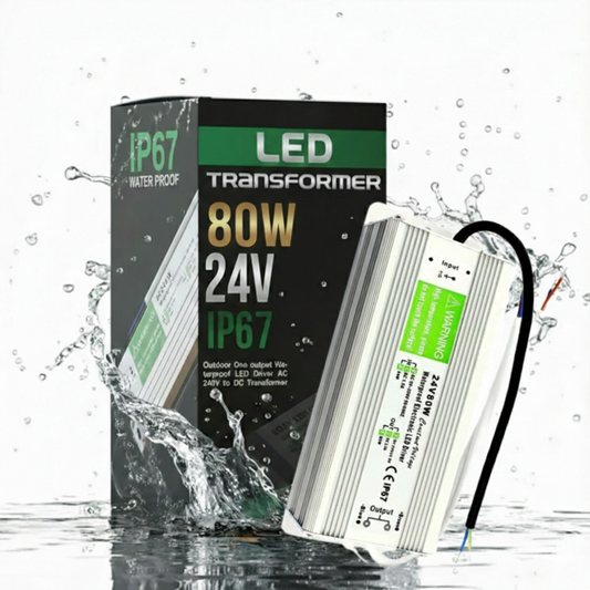 Transformateur d'alimentation à tension constante conducteur LED IP67 DC 24V 80W ~1865