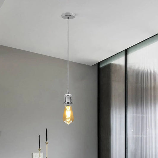 Luminaire suspension câble E27 2m Suspendu dans le salon