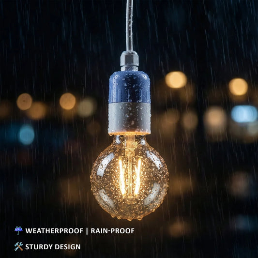 Support ampoule E27 extérieur résistant aux projections d'eau
