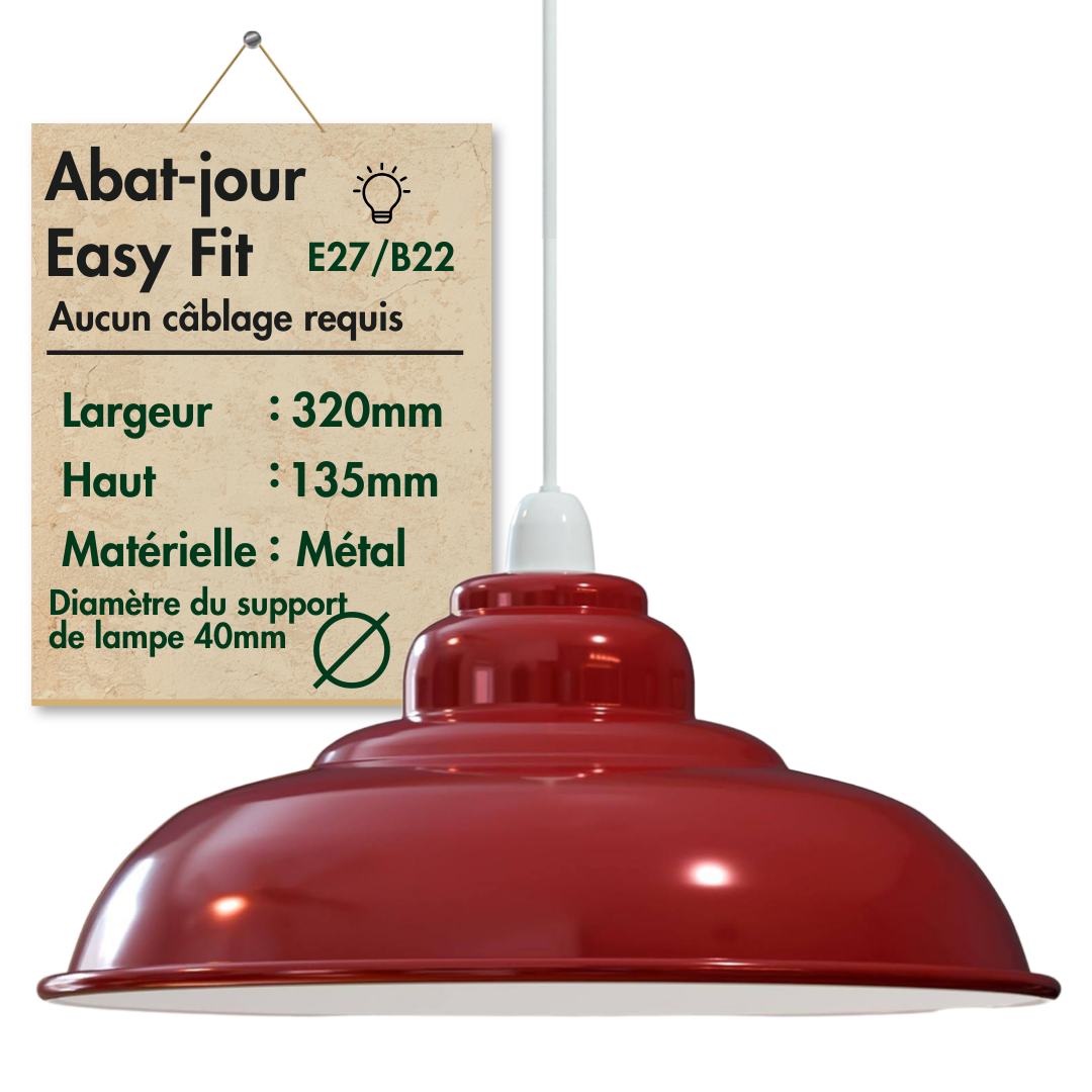 Suspension en métal ROUGE
Suspension LED rétro rouge
Suspension design rouge
Suspension industrielle