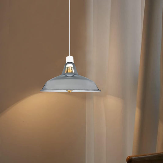 Abat-jour en métal vintage E27 B22 pour suspension intérieure