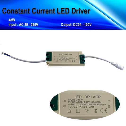 LEDSone Transformateur Alimentation Driver LED 48W - Courant Constant 600mA ~2174