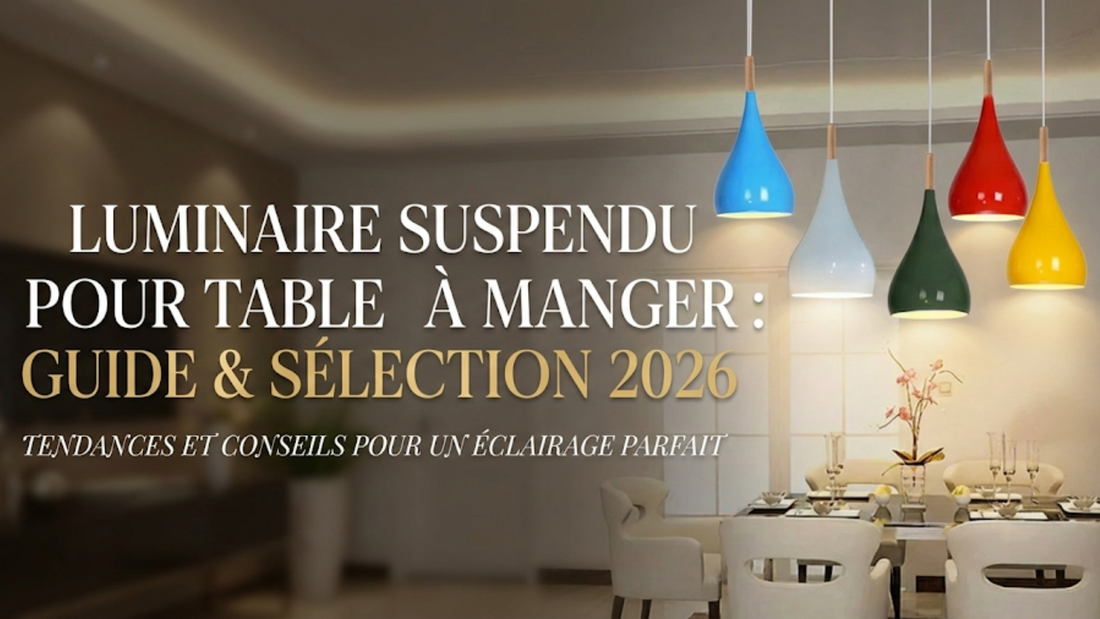 Quelle Hauteur pour une Suspension au-Dessus d'une Table à Manger ?