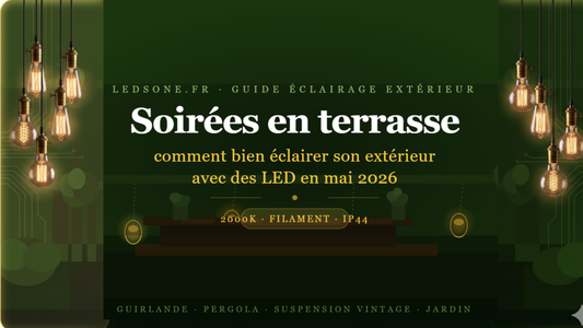 Soirées en terrasse : comment bien éclairer son extérieur avec des LED en mai 2026