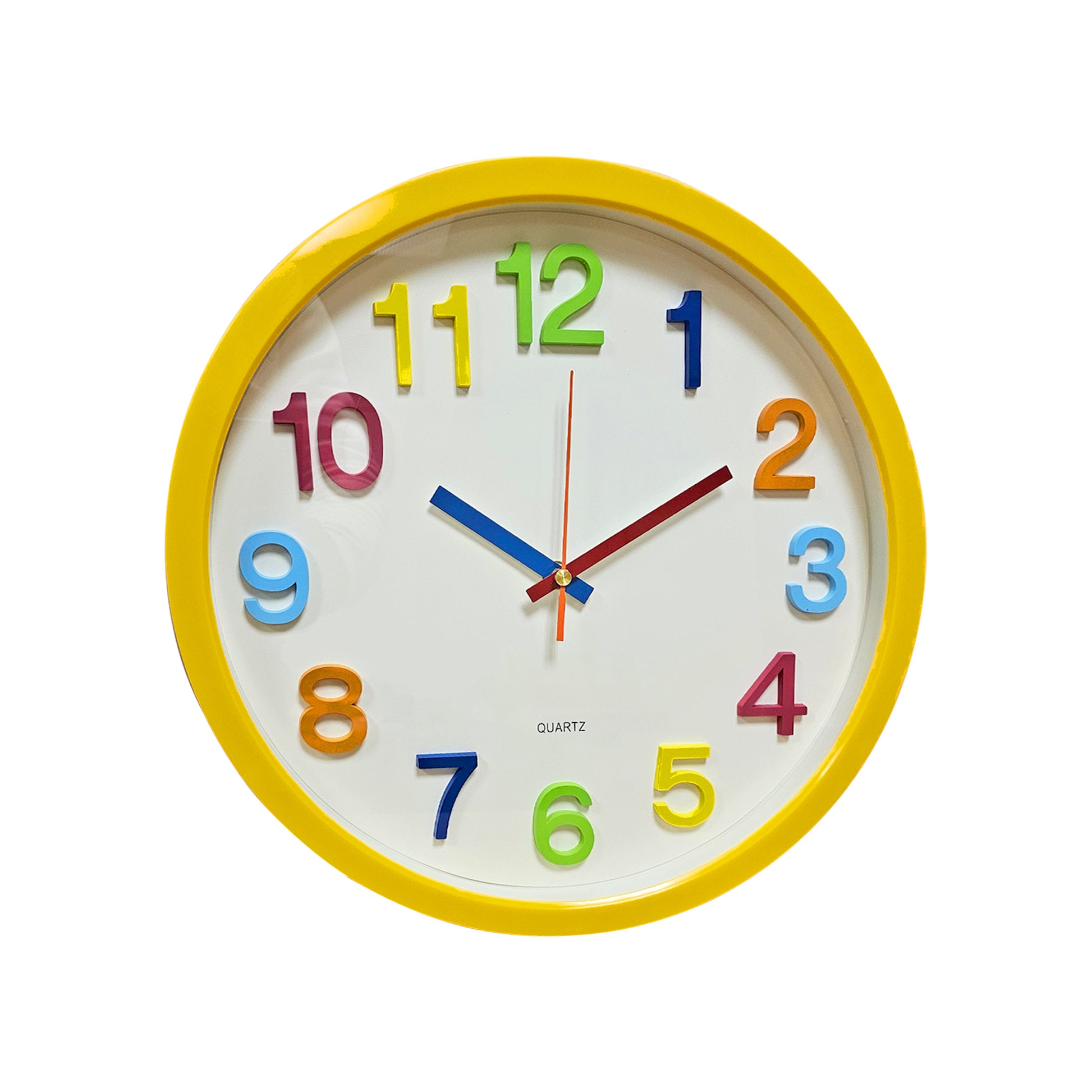 Colorful Kids Wall Clock| Silent Non-Ticking Quality Quartz