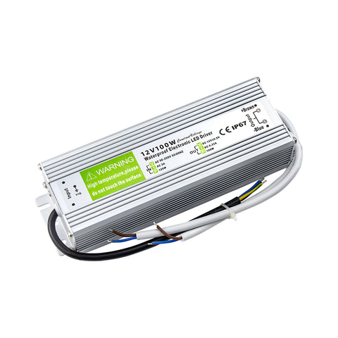 Transformateur de pilote de LED à tension constante IP67 100W DC12V ~ 3373